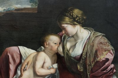 Riposo durante la fuga in Egitto da Orazio Gentileschi